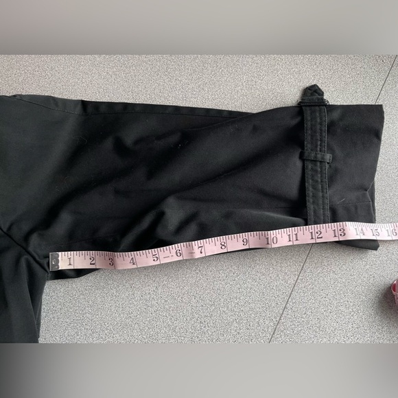 Vintage Tip Top Black Lined Trench Coat Size 36 - Picture 16 of 16